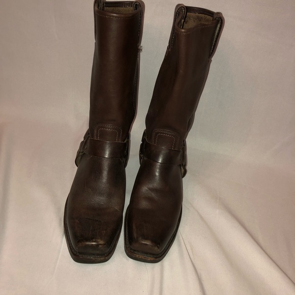 Frye Harness 12R Women’s Boots in Dark Brown, 9.5 - Picture 2 of 6